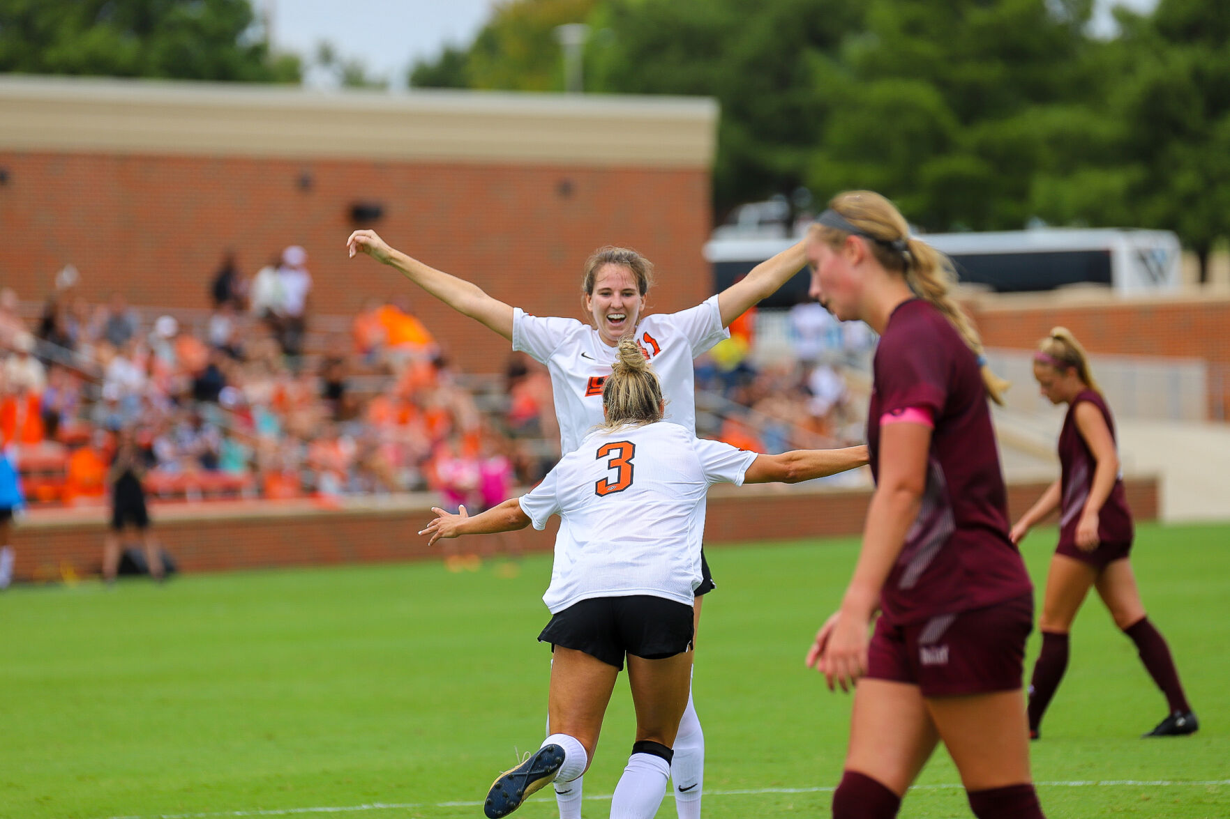 Peyton Vincze and Grace Yochum Celebrating